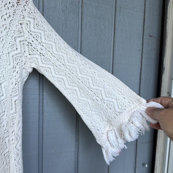 Hollister White Lace Open Cardigan S - Picture 4 of 5